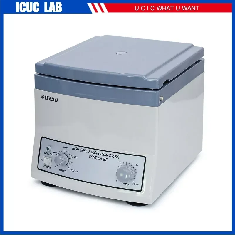 Laboratory School Tabletop Micro Haematocrit Blood Centrifuge Machine 13500xg with 24 Tubes Capillary Centrifuga SH120