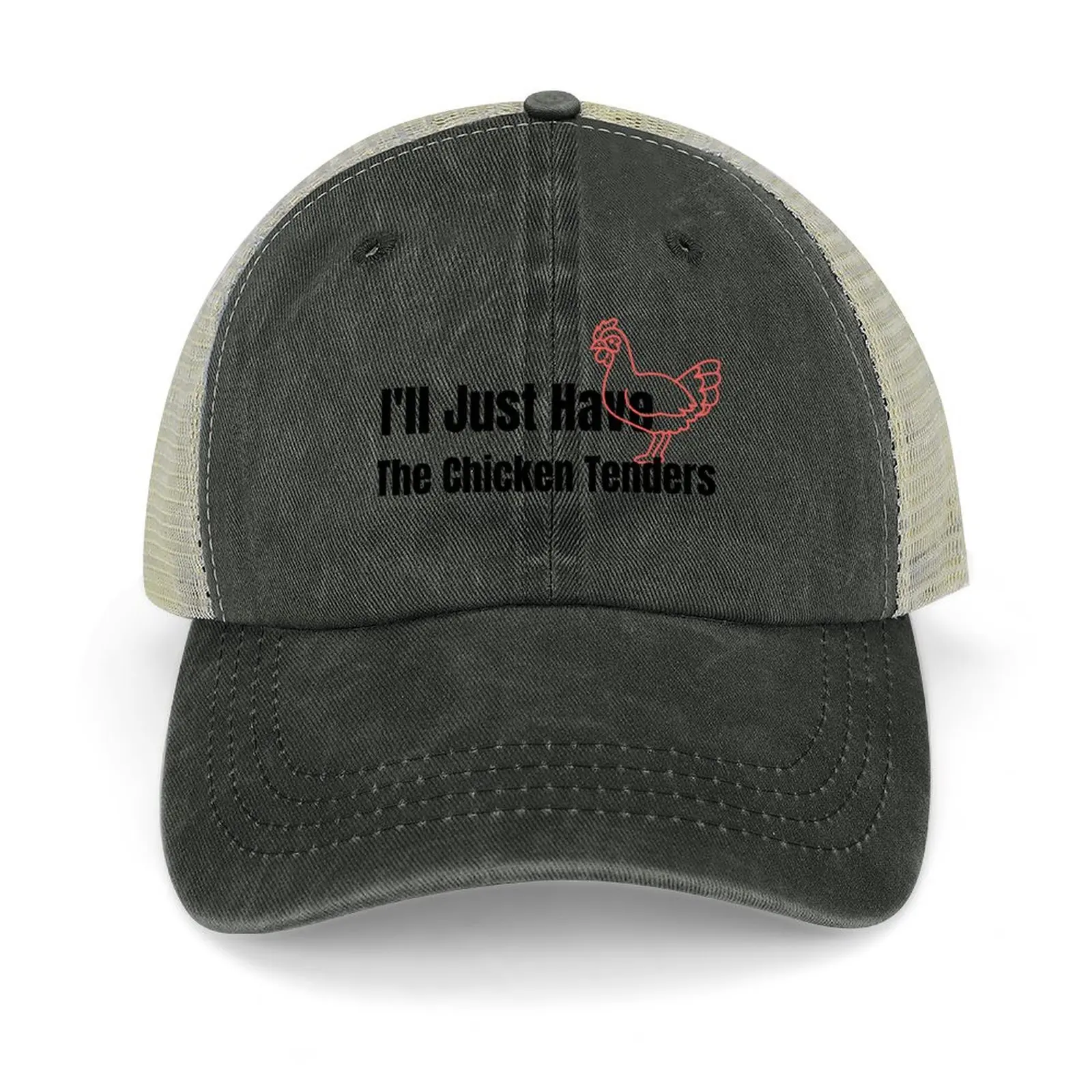 

i'll just have the chicken tenders Cowboy Hat Rave Military Cap Man Christmas Hat Women's Men's