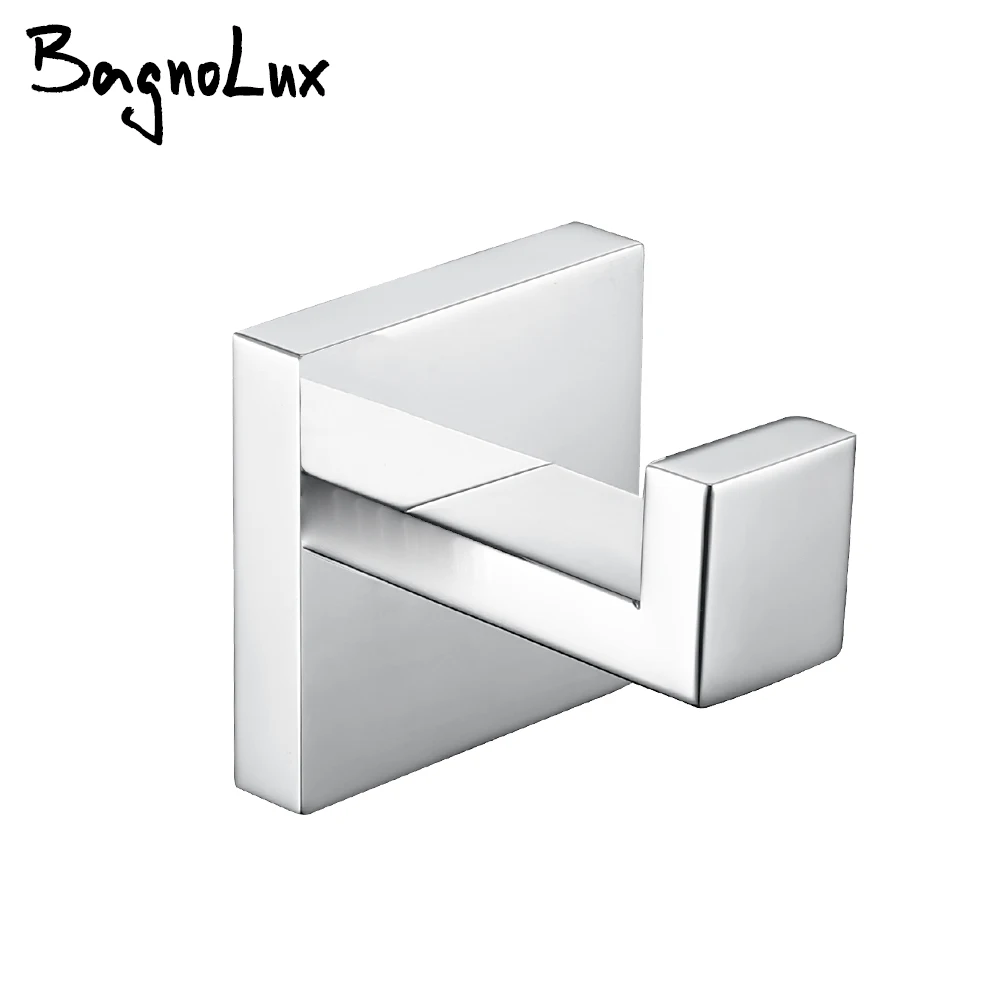 Stainless Steel Hook Wall Clothes Hook Kitchen Hook Towel Hook Bagnolux Towel Hooks Robe Hook Coat Hook Stainless Steel Heavy Duty Square Hooks Wall Mounted for Bathroom Kitchen Bedroom