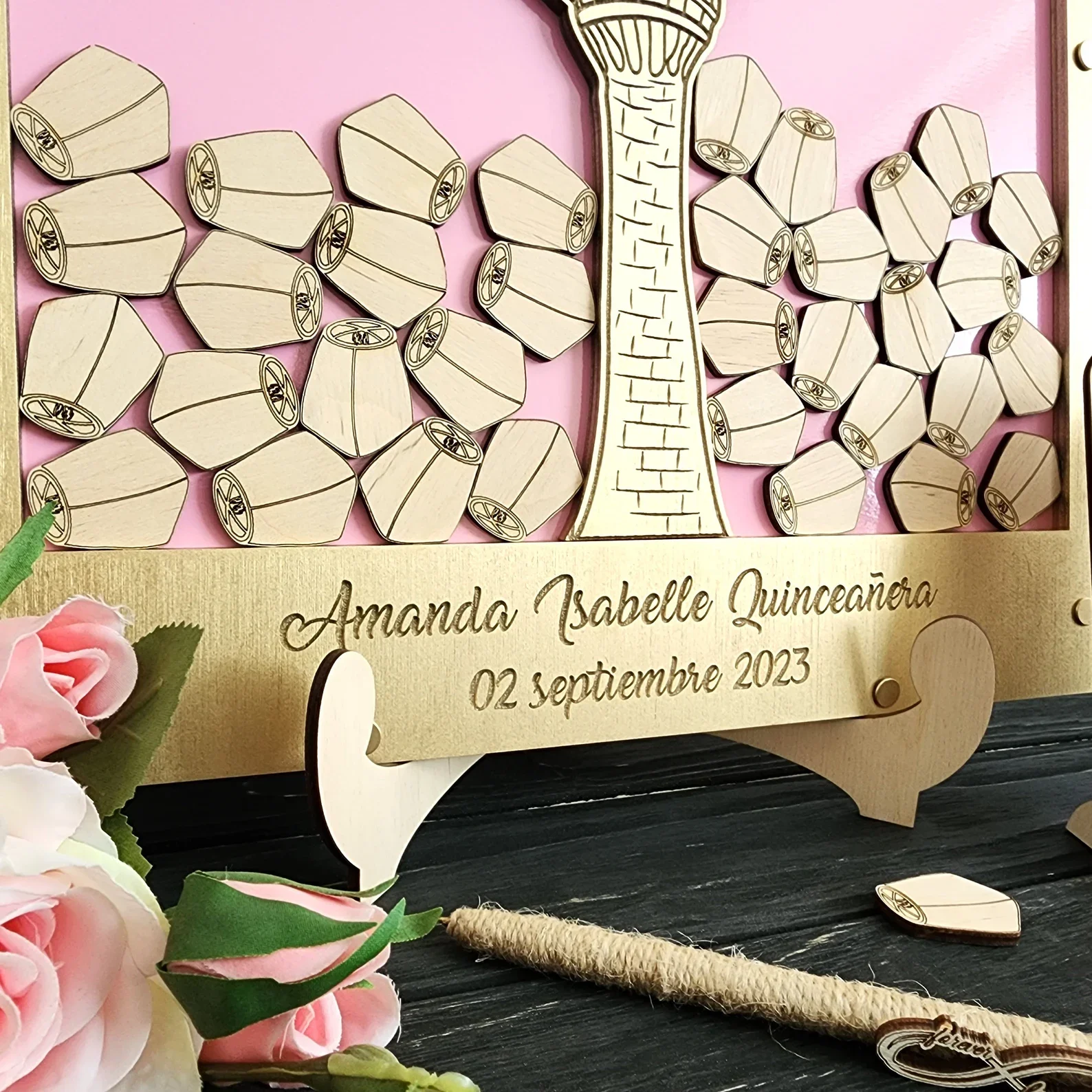 Princess Towel Guest Book, Fairytale Wedding, Alternative Box Guest Book, Fairy Castle Drop Box, Alternative Castle