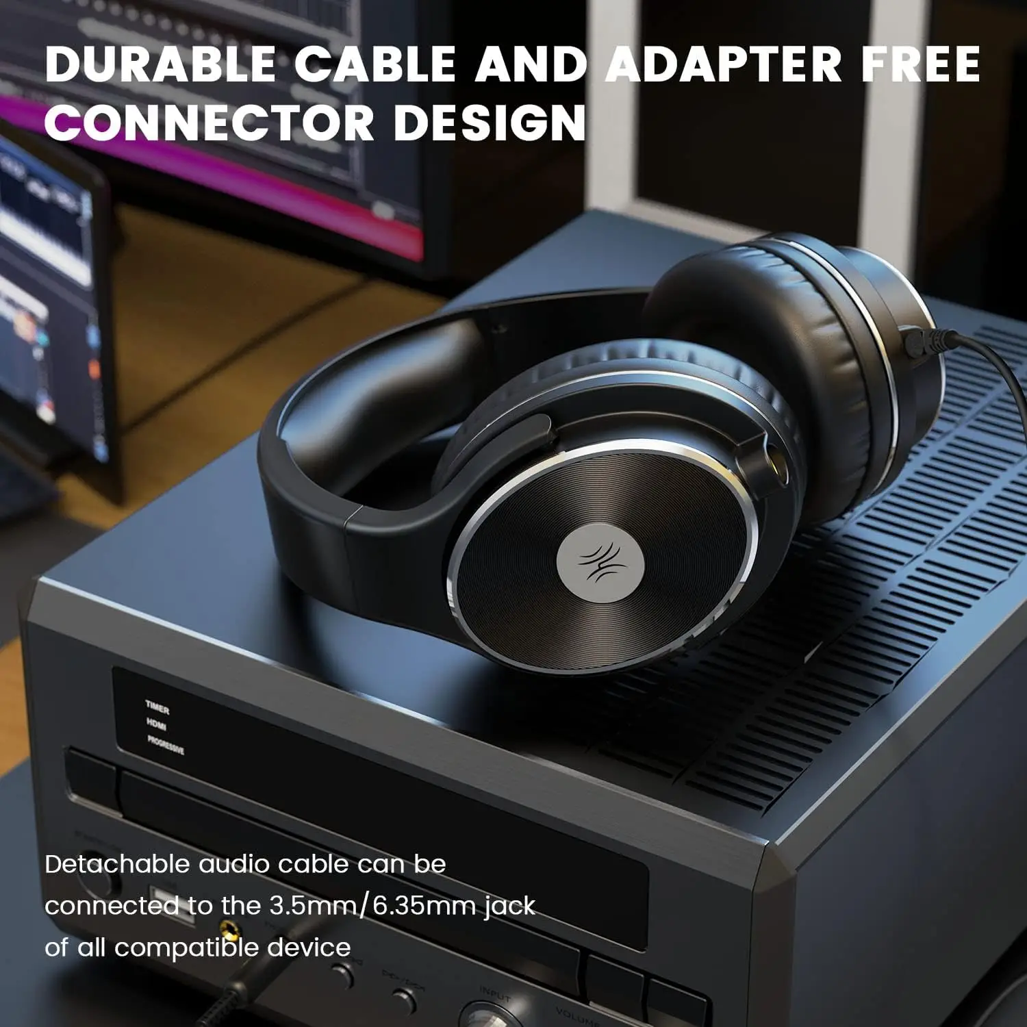 OneOdio-auriculares inalámbricos , por Bluetooth 5,2, con cable,auriculares  inalámbricos para estudio profesional, para DJ, motorizado - AliExpress
