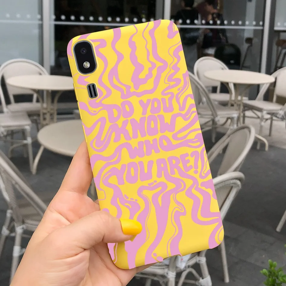 Shockproof Silicon Soft TPU Back Cover with Cartoon Cat Design - Phone Case