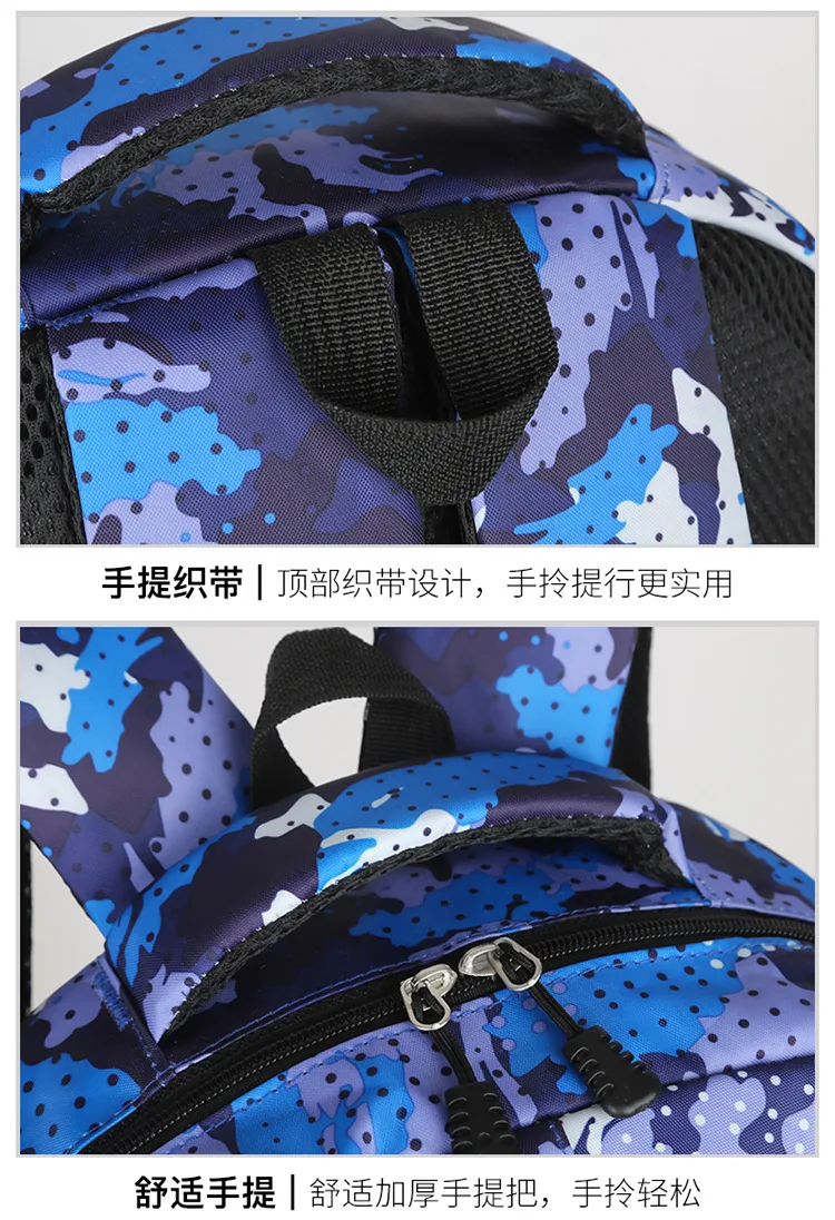 Rucksack für Jungen der Grundschule für die Klassen 3 bis 6, große Kapazität, leichte Camouflage-Wirbelsäule, doppelte Umhängetaschen im Angebot 2026 – Detail 18