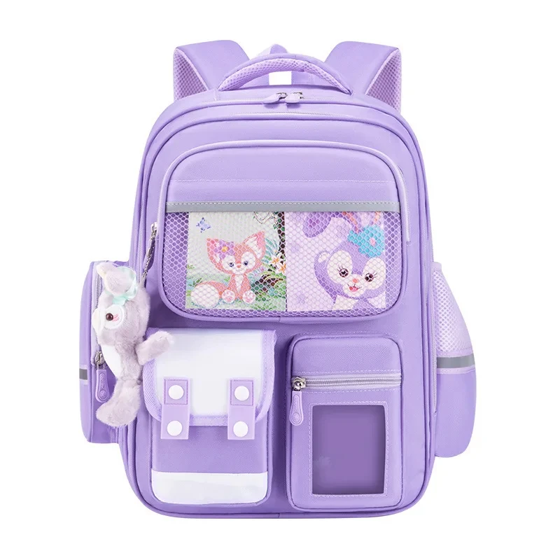 School Bags Student Backpack Large Capacity Lightweight High Quality Double Shoulder Bag For Primary School 1-6 Grades
