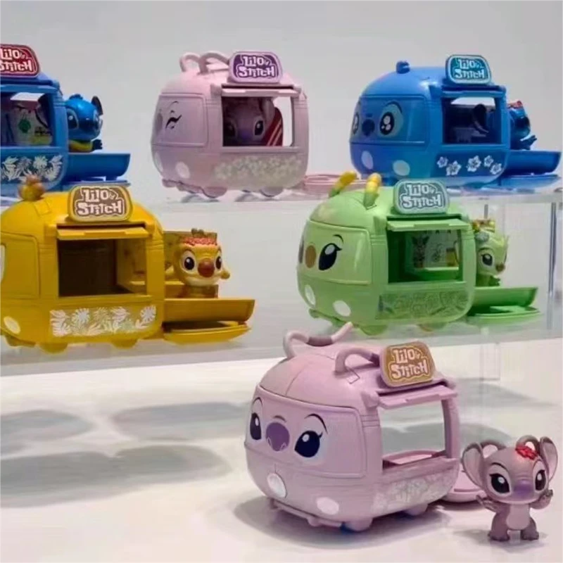 

Kawaii Disney Стич автомат серия Ангел рейбен Бонни экшн-Фигурки игрушки для детей модель автомобиля