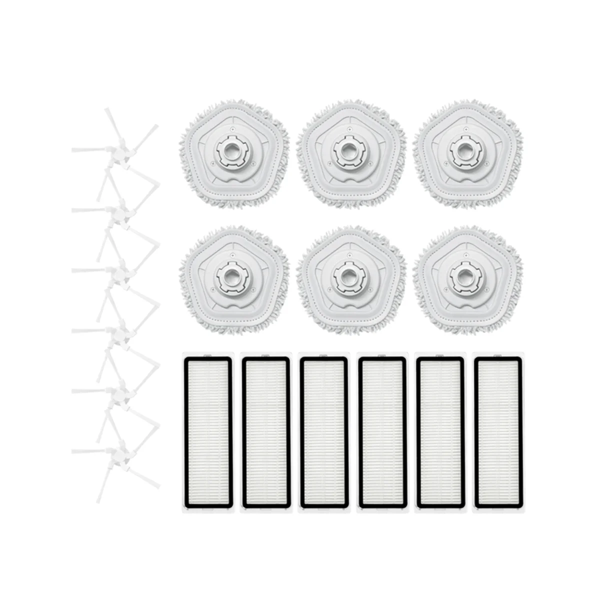 

For Dreame Bot W10 W10Pro Cleaning Robot Vacuum Replacement Parts Accessories Hepa Filter Side Brush Mop (Integrated)