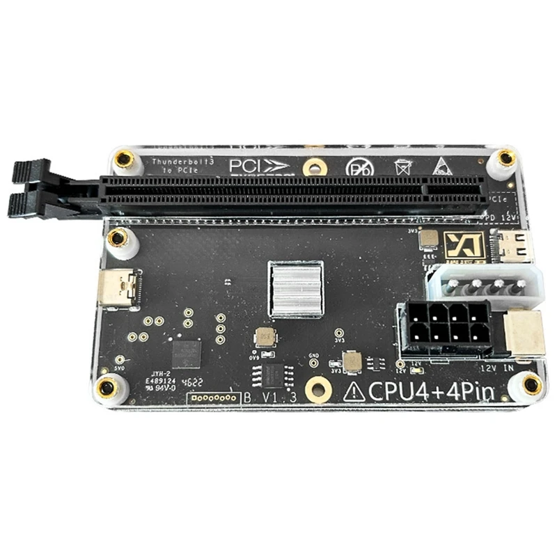 썬더볼트 3/4 그래픽 카드 도킹 스테이션, 미니 GPU 독, 노트북 외장 그래픽 카드 도킹 스테이션, 블랙, 1 세트 ...