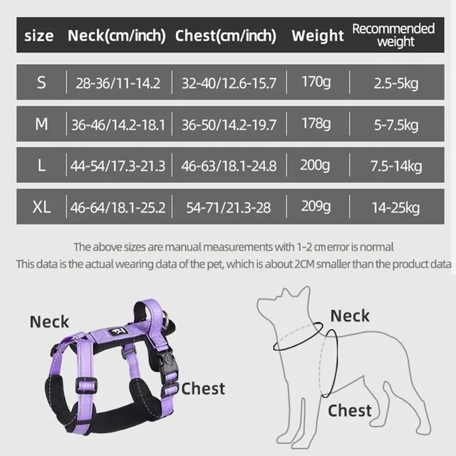 New Pet Dog Harness Reflective With Handle Easy Control Dog Vest Harness Adjustable Puppy Chest Straps for Small Medium Dogs 2