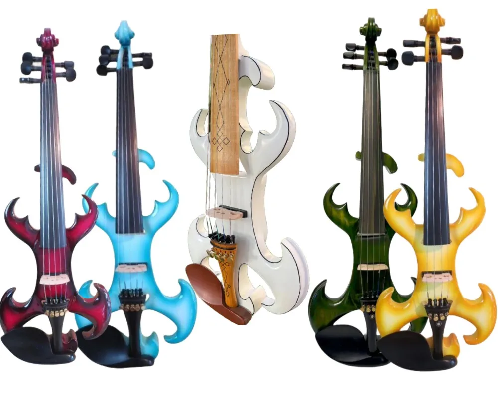 

Original design crazy -4 blue color 5 string 4/4 electric violin.good sound