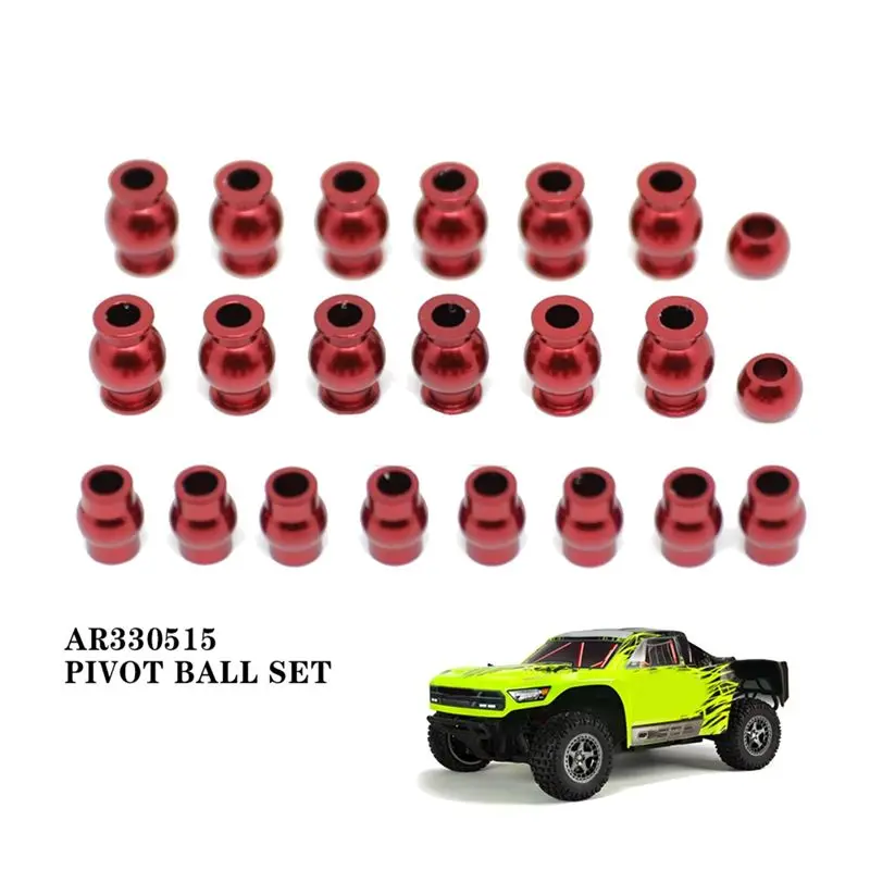 AEE9-22Pcs 알루미늄 합금 피벗 볼 헤드 세트 AR330515 Arrma 1/10 4X4 Granite Mega Senton Typhon RC 자동차 업그레이드 부품 액세서리