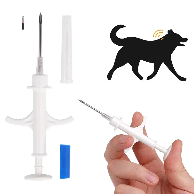 5/10pcs Animal Dog Cat Microchip International Standard Pet Identification Chip Syringe Handheld Microchip Pet ID Reader Chip