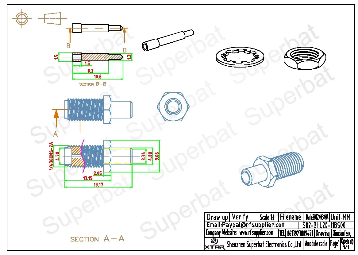 RF Coaxial Connectors for LMR200 Cable