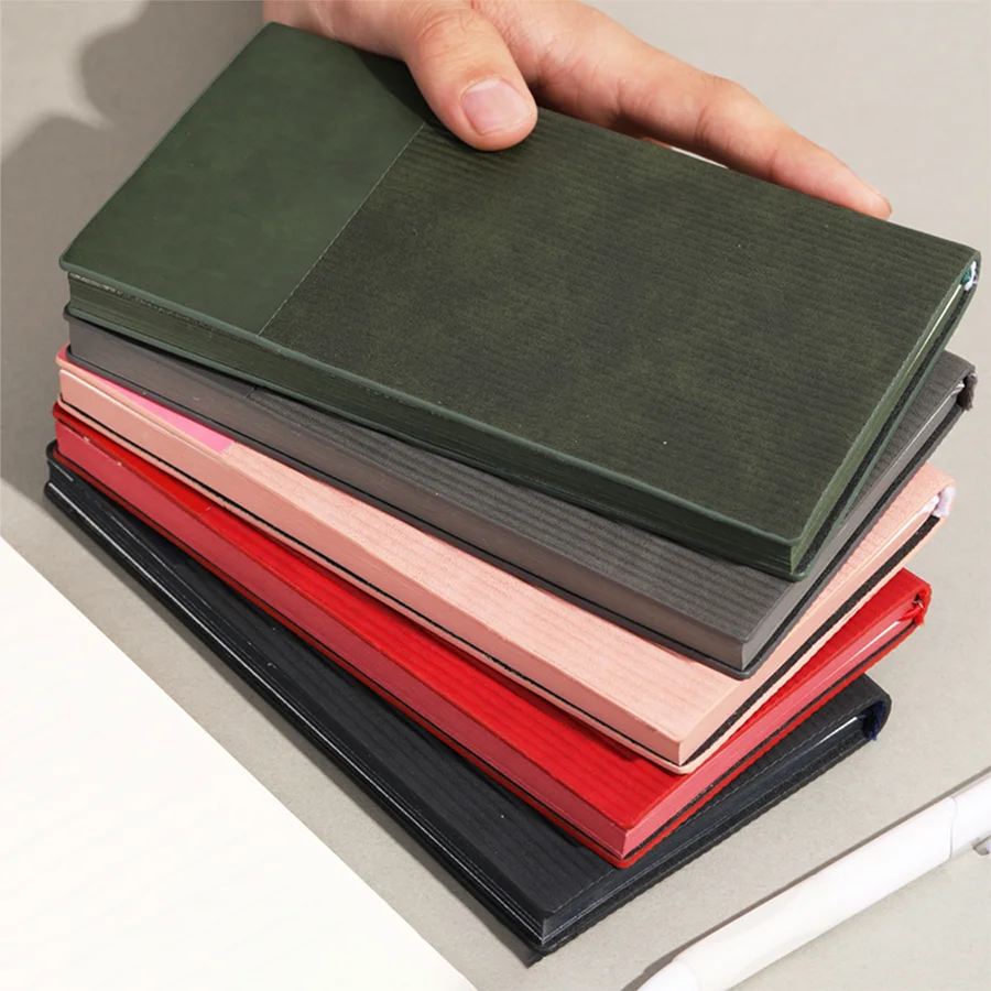 Portable A5 Notebook – Durable Design with Vertical Ruled Pages for Efficient Note-Taking