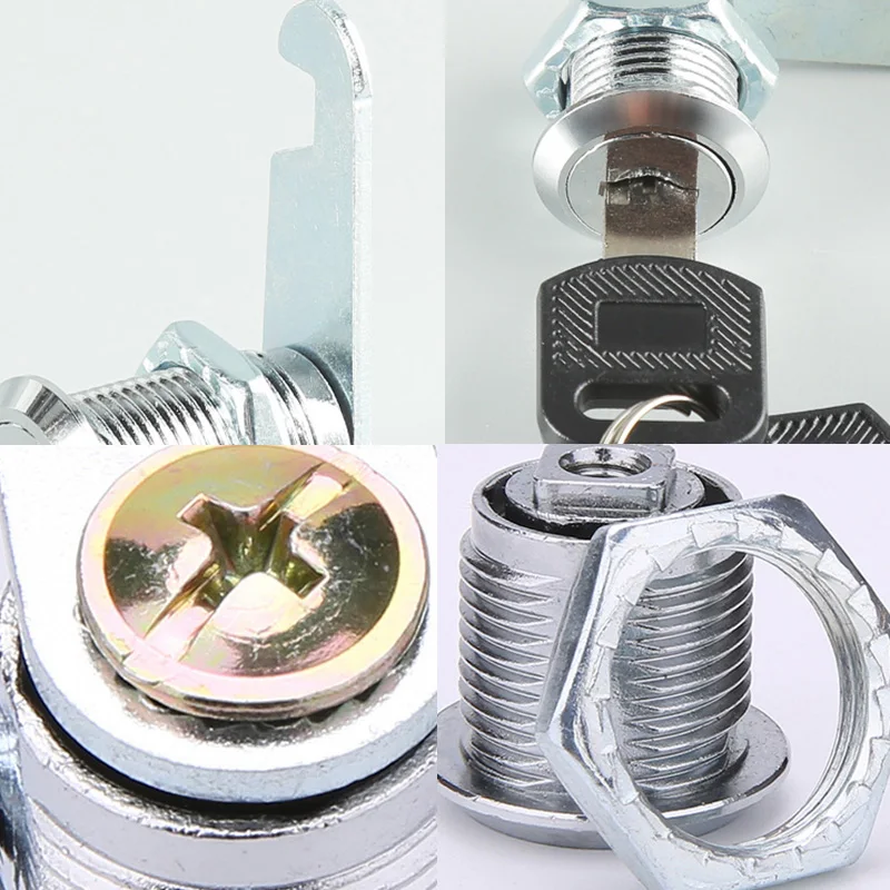 Classic Security Lock Metal Cylinder Cabinet Locker Cam Lock With Keys Security Mailbox Drawer 16mm/20MM/25MM/30MM safety lock security padlock