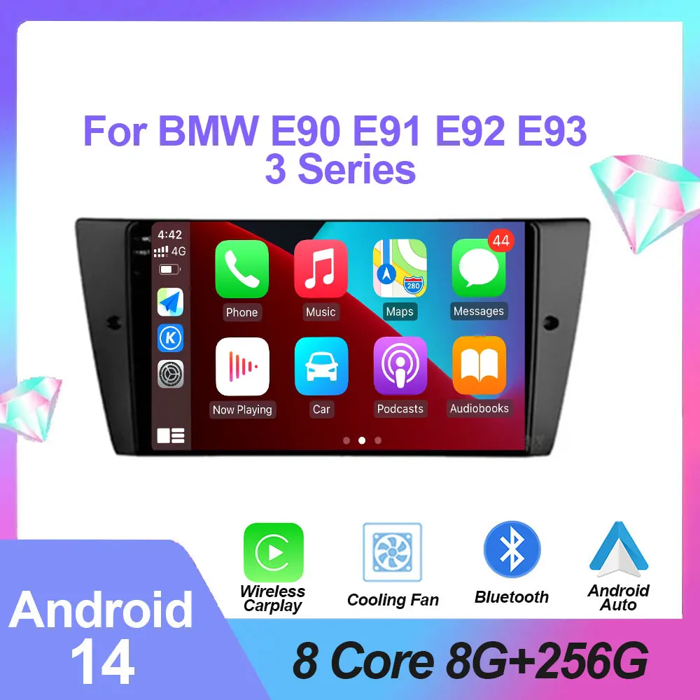 

Автомагнитола на Android 14 для BMW E90, E91, E92, E93, 3 серии