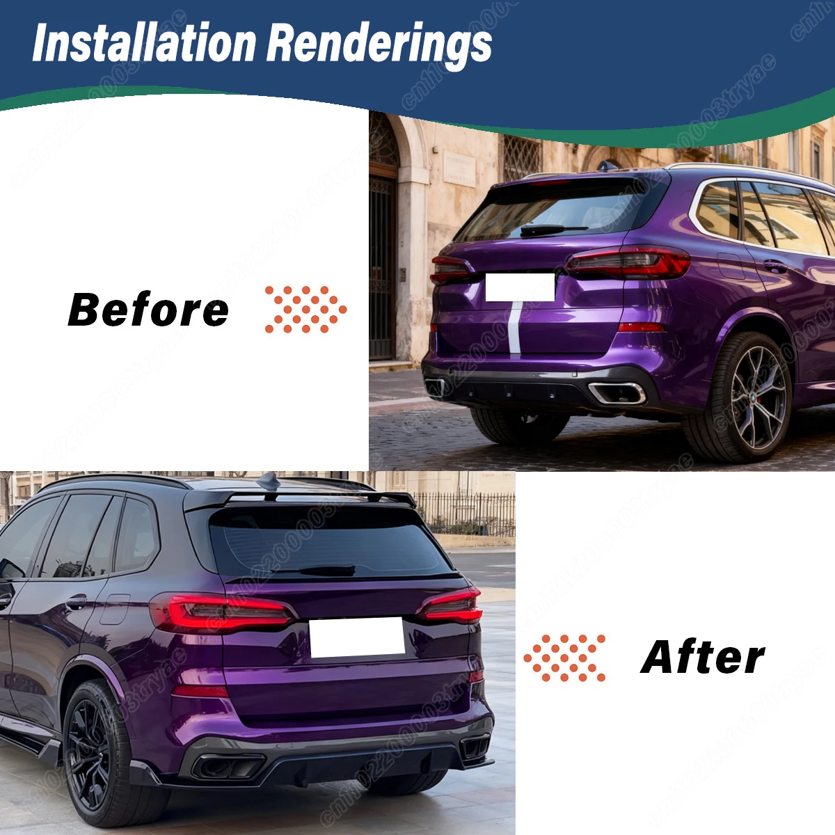 BMW X5 G05 프리-LCI 2020 2021 2022 2023 2024 2025 차량 후면 범퍼 디퓨저 립 리어 스플리터 바디 장식 개조 키트