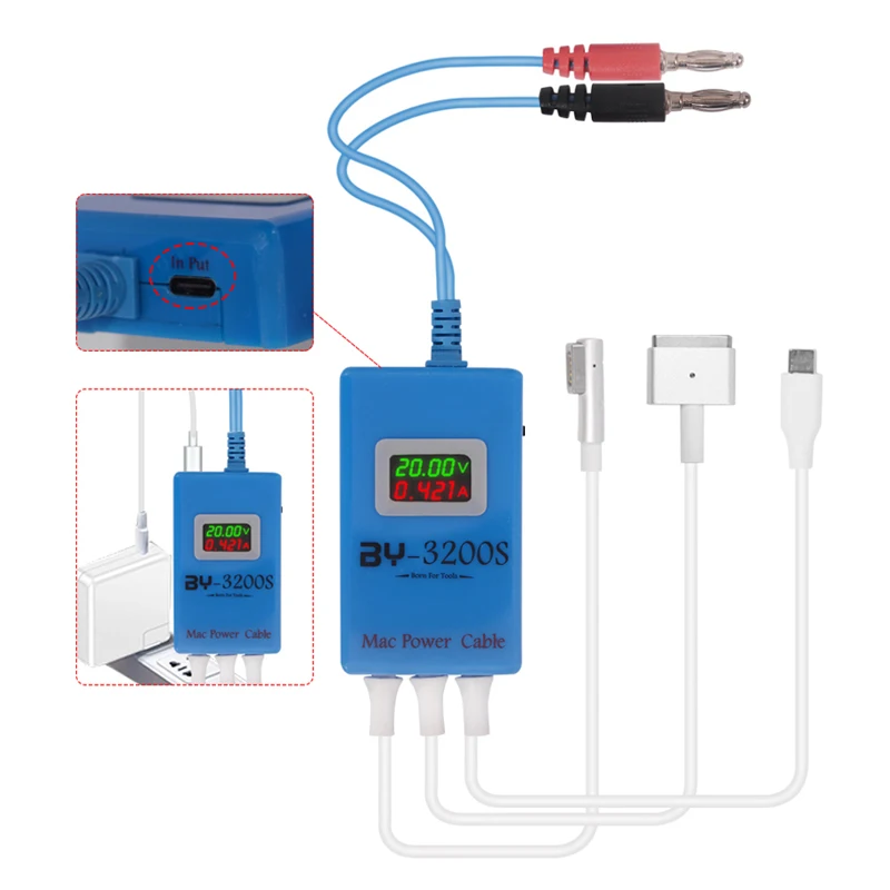 BY-3200S DC Power Supply Test Cable For Macbook Mac Motherboard