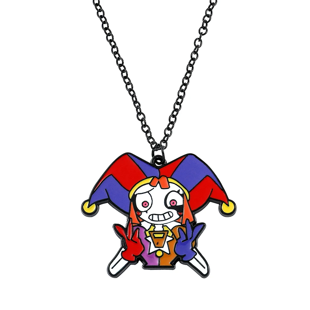 thumbnail image 1 of Collar de figura de conejo de payaso de circo Digital, figuras de Anime, juguetes de modelo Kawaii, colgante, regalos, increíble, nuevo, caliente, 1 of 5