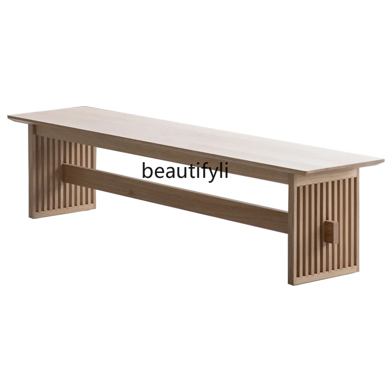 

Simple Bench Oak Solid Wood Bench Retro Domestic Simple Shoe Changing Stool
