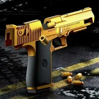 Mechanical Automatic Desert Eagle Toy Gun Shell Ejection Airsoft Pistol Continuous Firing Soft Bullet Toy for Children Shooting 2