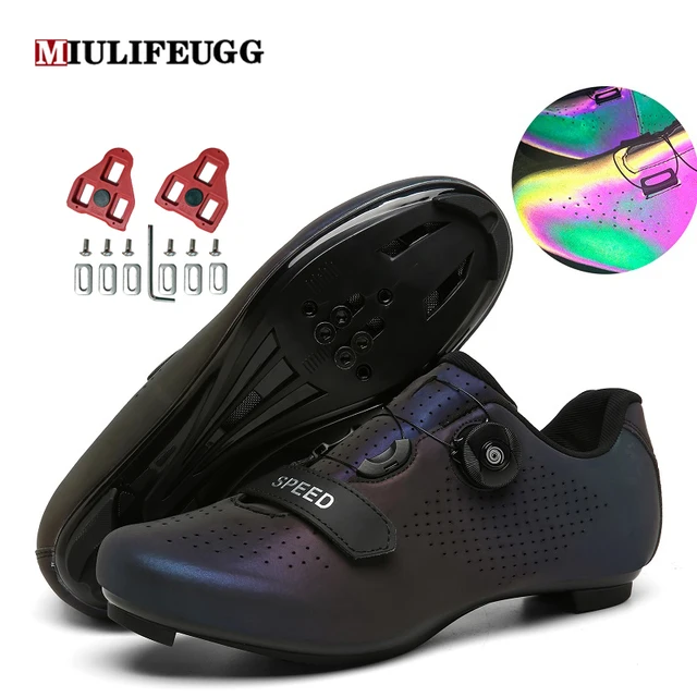 Road Bike Shoes Clits Cycling Speed Racing Bicycle Flat MTB Sneakers Men Cleat Women Dirt Spd