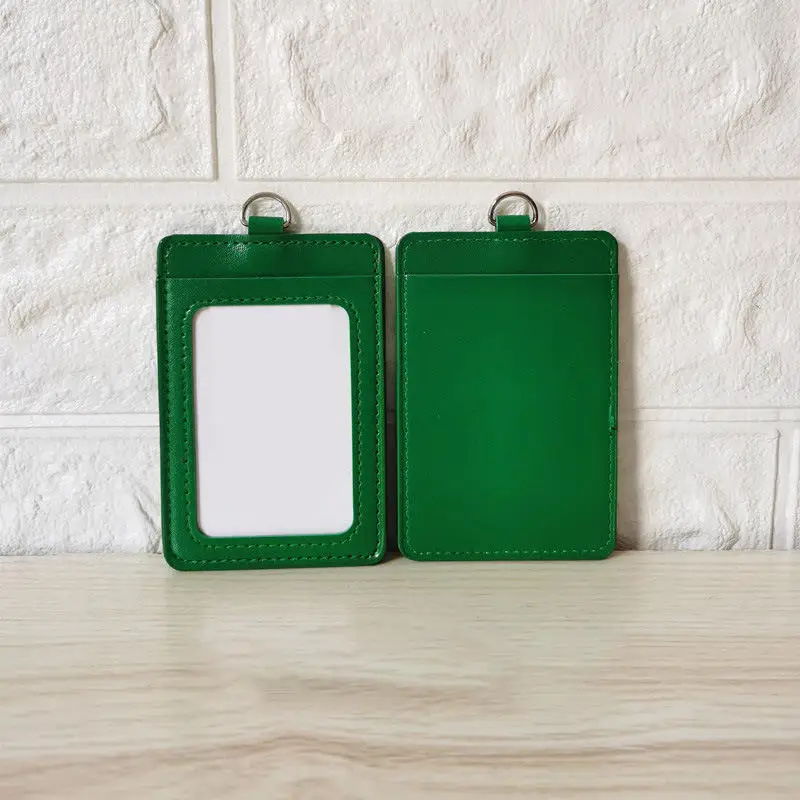 حامل بطاقة عمل هوية العمل على الوجهين من جلد البول...