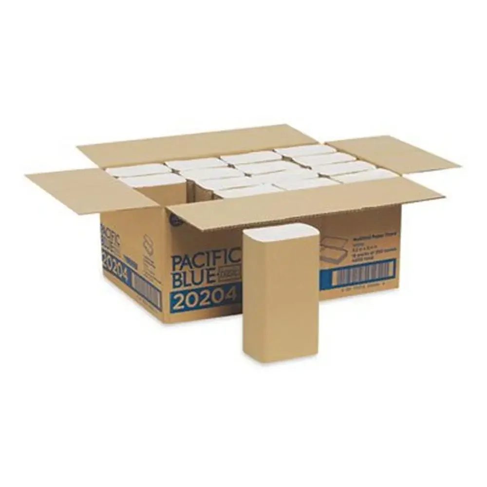 Multifold Paper Towels White 4000 Sheets Sustainable SFI Certified Stackable Wall Dispenser Georgia-Pacific Business Supplies