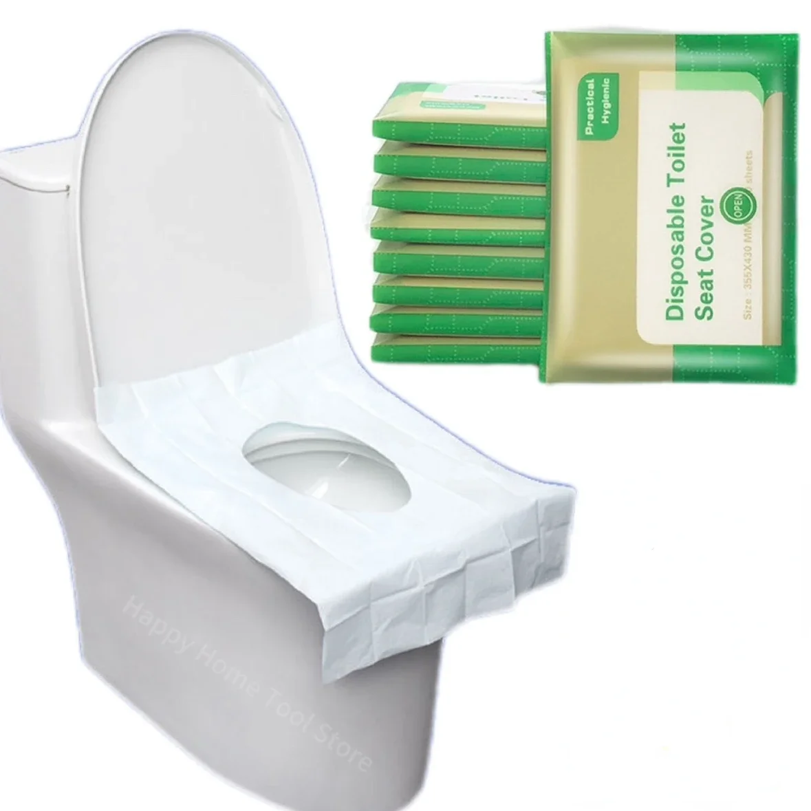 Disposable Toilet Mat Portable Waterproof Soluble Water Toilet Seat Cover for Travel Camping Hotel Seat Accesorios Ba&ntilde;o