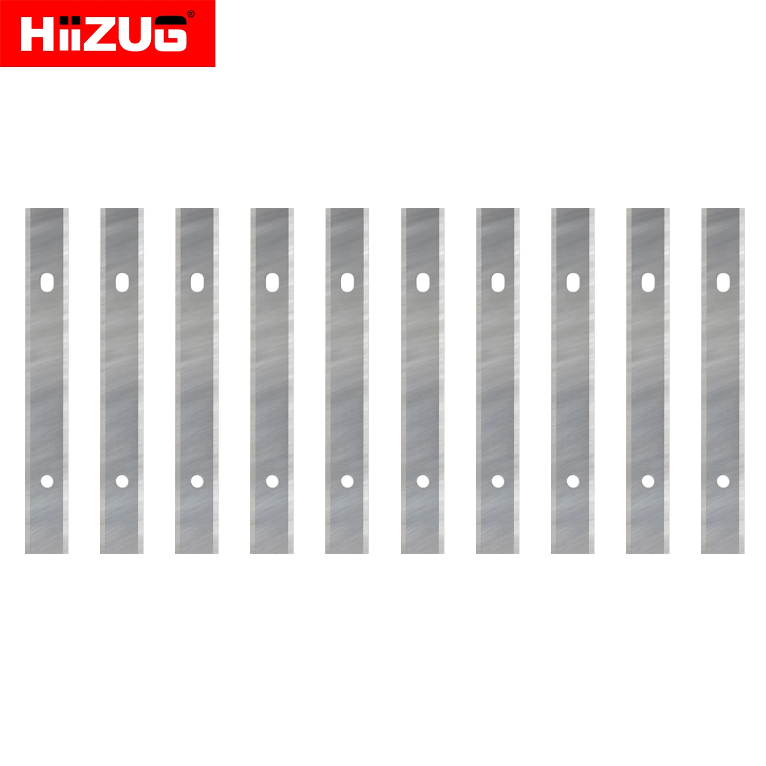 

120mm Carbide Inserts Blades 2 Holes for Woodworking Trimming Cutter Head Replacement Spiral Helical Planer 10pcs