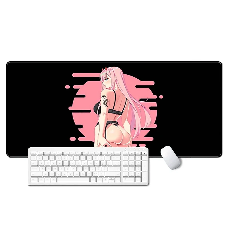 

Zero Two Mouse Pad Anime Girl Pc Gamer Cabinet Desk Mat DARLING in the FRANXX Keyboard Mats Computer Gaming Accessories Mousepad