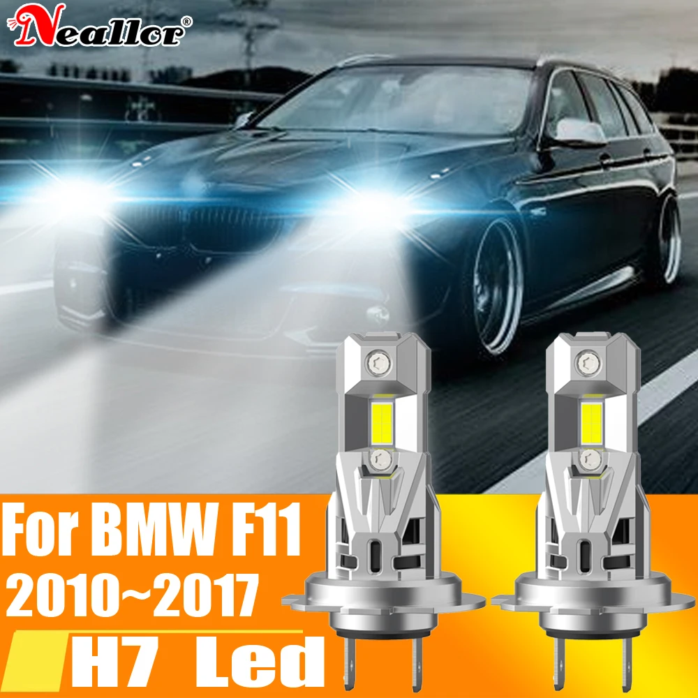 

2 шт., Автомобильные светодиодные лампы H7 Canbus H18 6000K 12 В 55 Вт для BMW F11 2010 ~ 2017