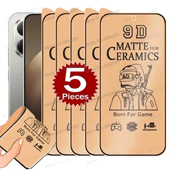 5 - Pack Full Coverage Matte Ceramic Screen Protector Film - 5 Pieces