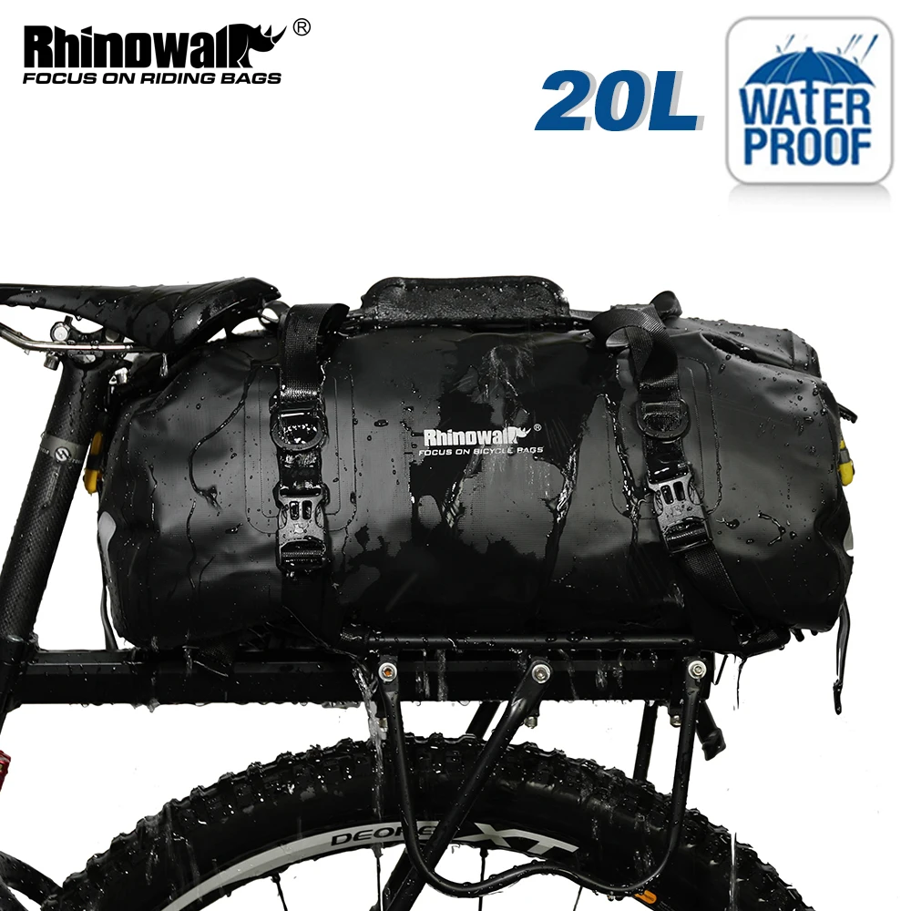 Rhinowalk Bicycle Pannier Bag 20L Big Capacity Waterproof Bag