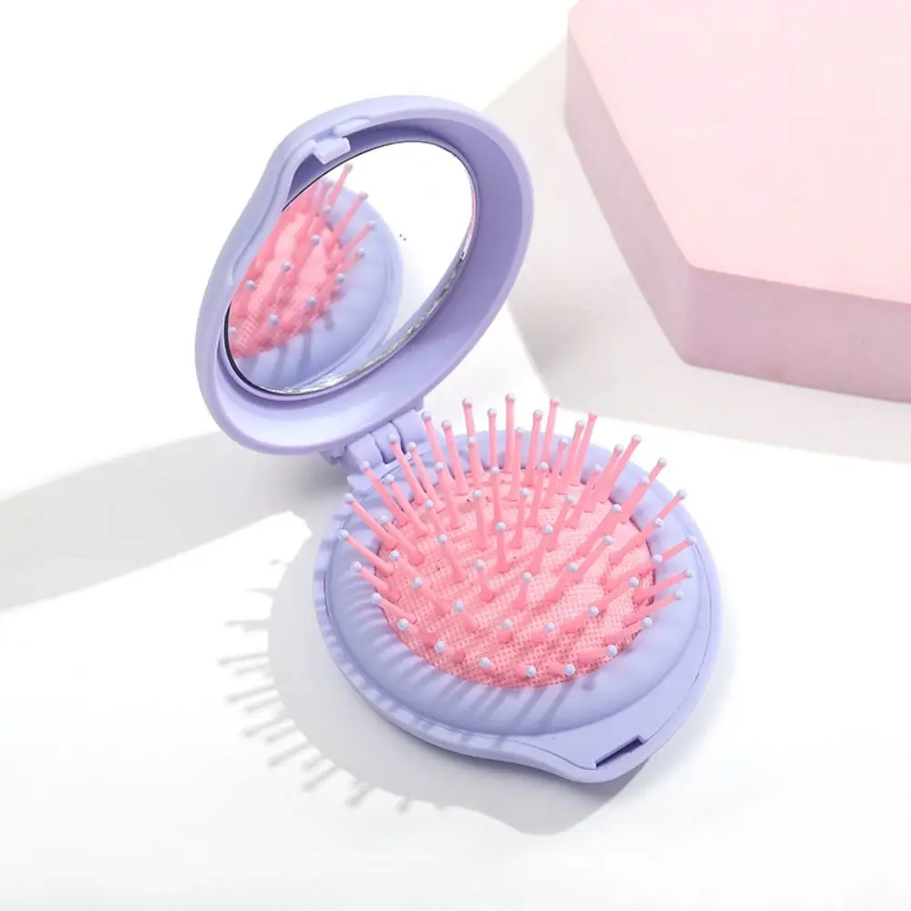 

Portable Macaroon Comb Hair Comb with Mirror Macaroon Comb Folding Comb Hair Styling Comb Tools