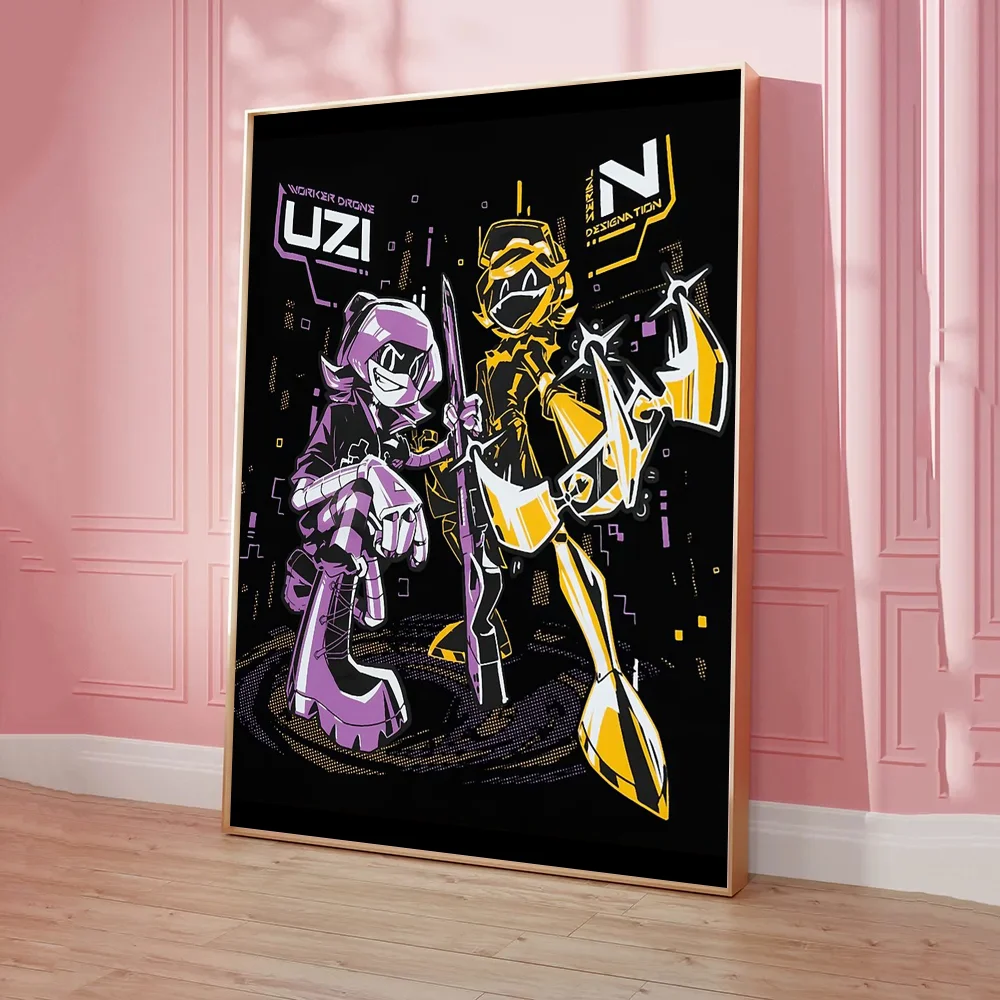 HQAZMDZH Poster Sur Toile Murder Drones Uzi - Décoration Pour Chambre à Coucher, Bureau, Chambre - Cadeau - 30 X 45 Cm