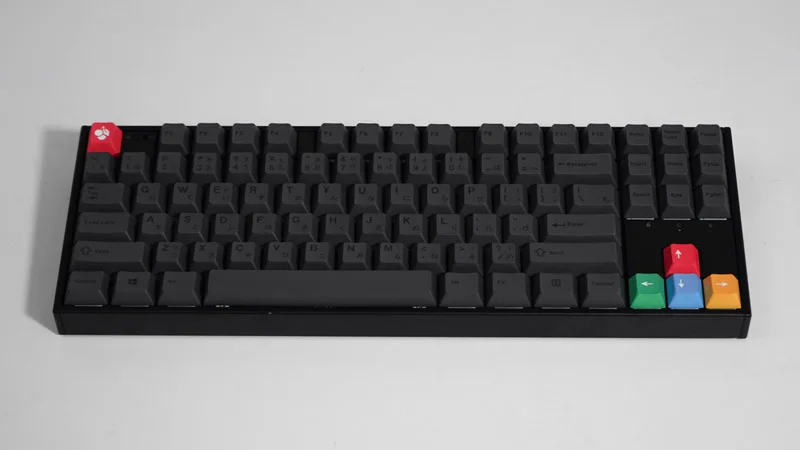 teclas gmk clones dark keycaps minimall preto pbt corante sub keycap cereja perfil para teclado mecânico layouts