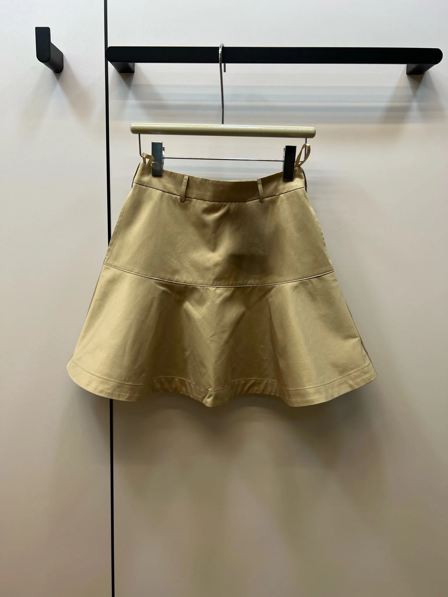 

Splicing ruffles A-line skirt high waist slimming side pockets lining shorts design casual fashion 2023 summer new style 0315
