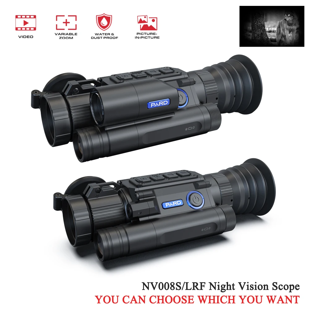 

Digital Day And Night Vision Scope Hunting Rifle Monocular Ballistic Calculation Waterproof 350m IR WiFi NV008S/LRF 50mm/70mm