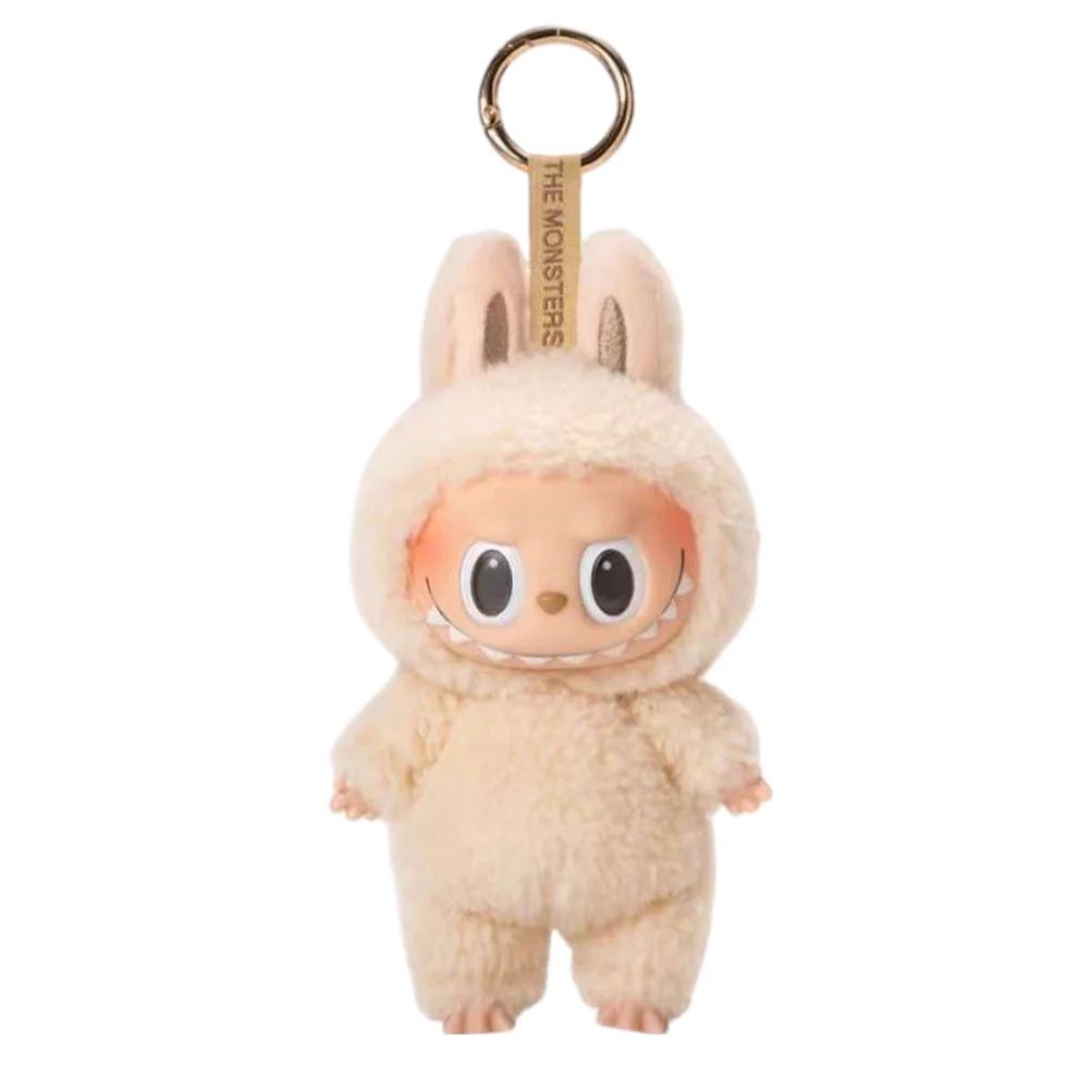 Serie de fiestas sentadas de The Monsters Labubu, muñeca macarrón conmovedora Kawai, bolsa de adivinanzas, figura, modelo, bolso, llavero, colección Deco