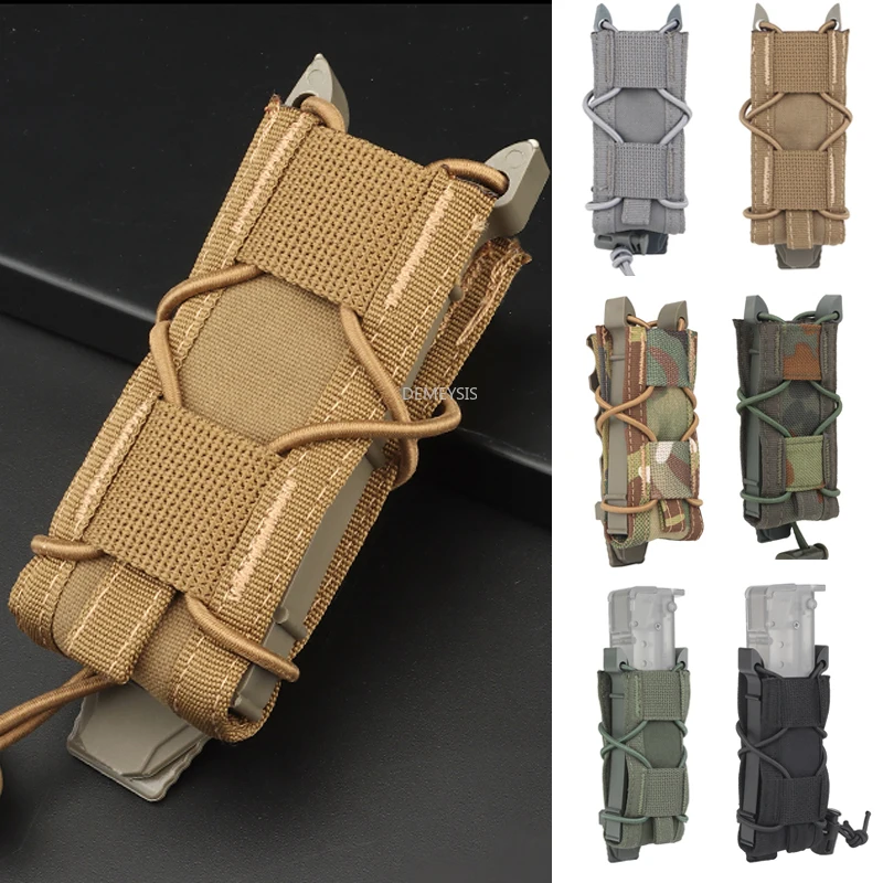 

Airsoft 9mm Magazine Pouches Tactical Pistols Rifle Molle Pouches Military Airsoft Paintball Shooting Ammo Mag Bag Accessories