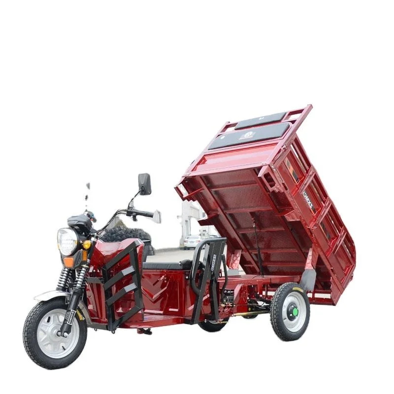

Hot Selling 1000w motor 60v lead acid Electric Tricycles Cargo Truck Big Wheel Tricycle for Adult