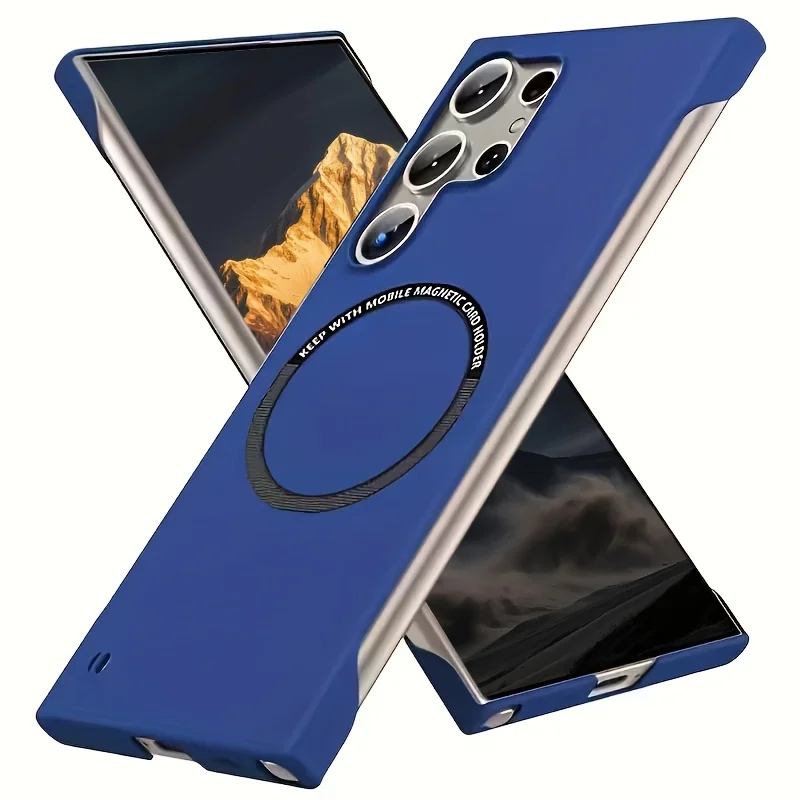 Ultra-Thin Magnetic Frameless Case - Matte Finish with Wireless Charging Compatibility