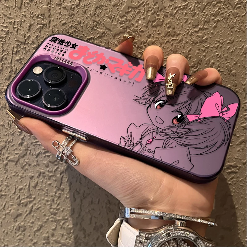 Charming Anime Madoka Homura Art Line Phone Case Cover