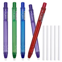 Blue Green Red Purple Pen Shape Press Type Pencil Eraser Replaceable Core Sketching Painting Writing Erase Stationery Supplies 1