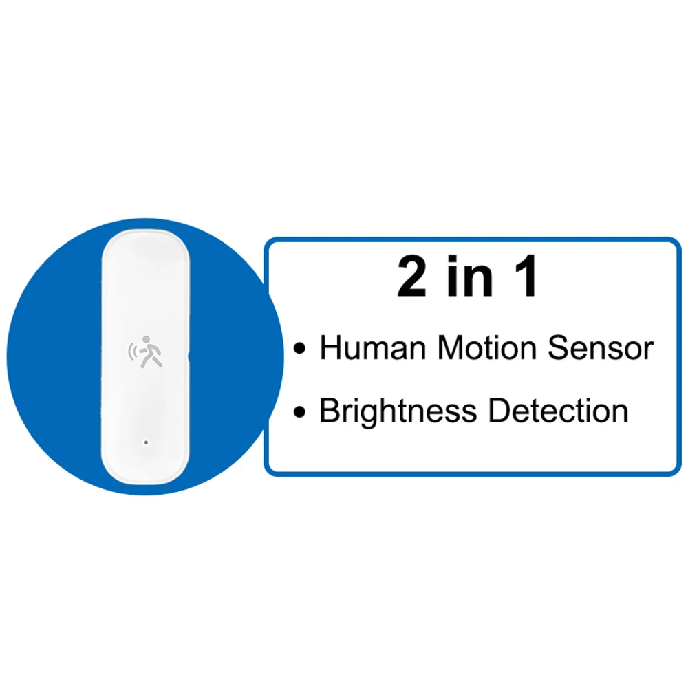 Smart ZigBee Pir Motion Sensor Radar Mmwave Temperature and Humidity Sensor Security Burglar Works With Home Assistant