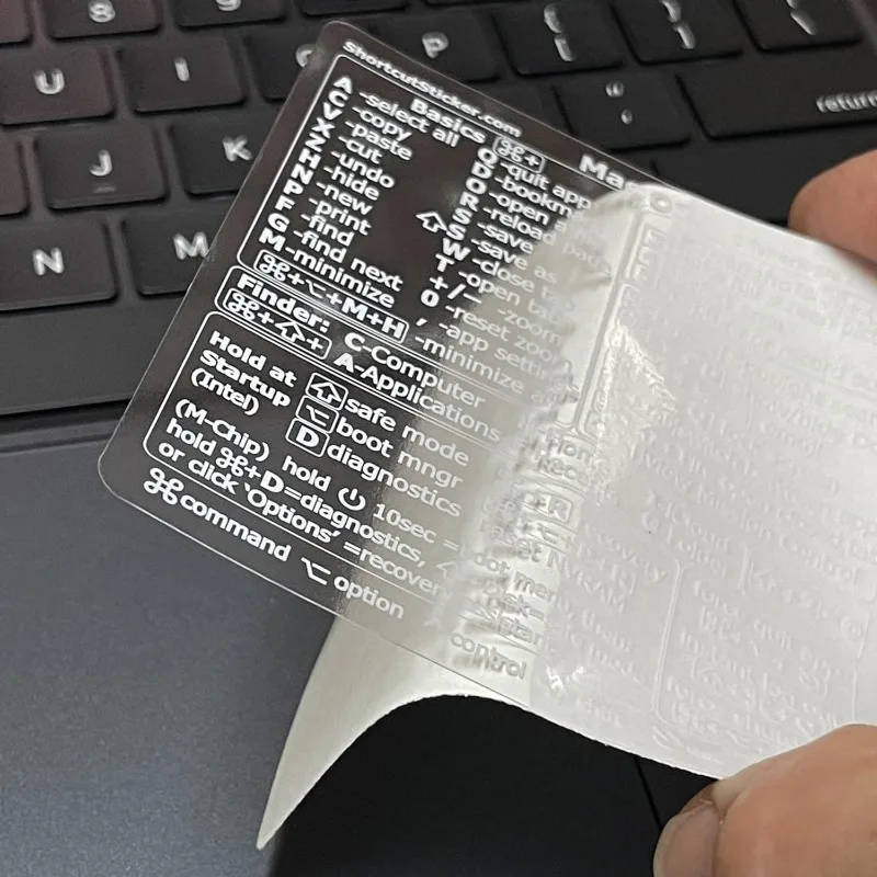 3pcs Windows PC Laptop Keyboard Reference Shortcut Stickers Laptop Skins Office Accessories