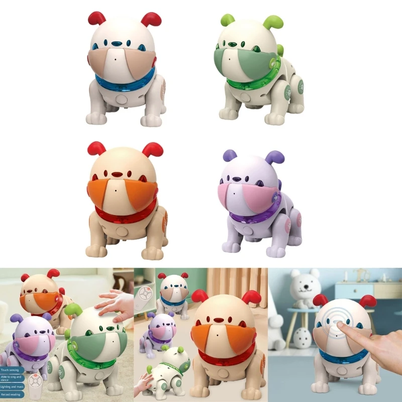 

Simulation Puppy Children Electric Plush Toy Robot Walking Singing Dance Boy Robot Electronic Remote Control Pet