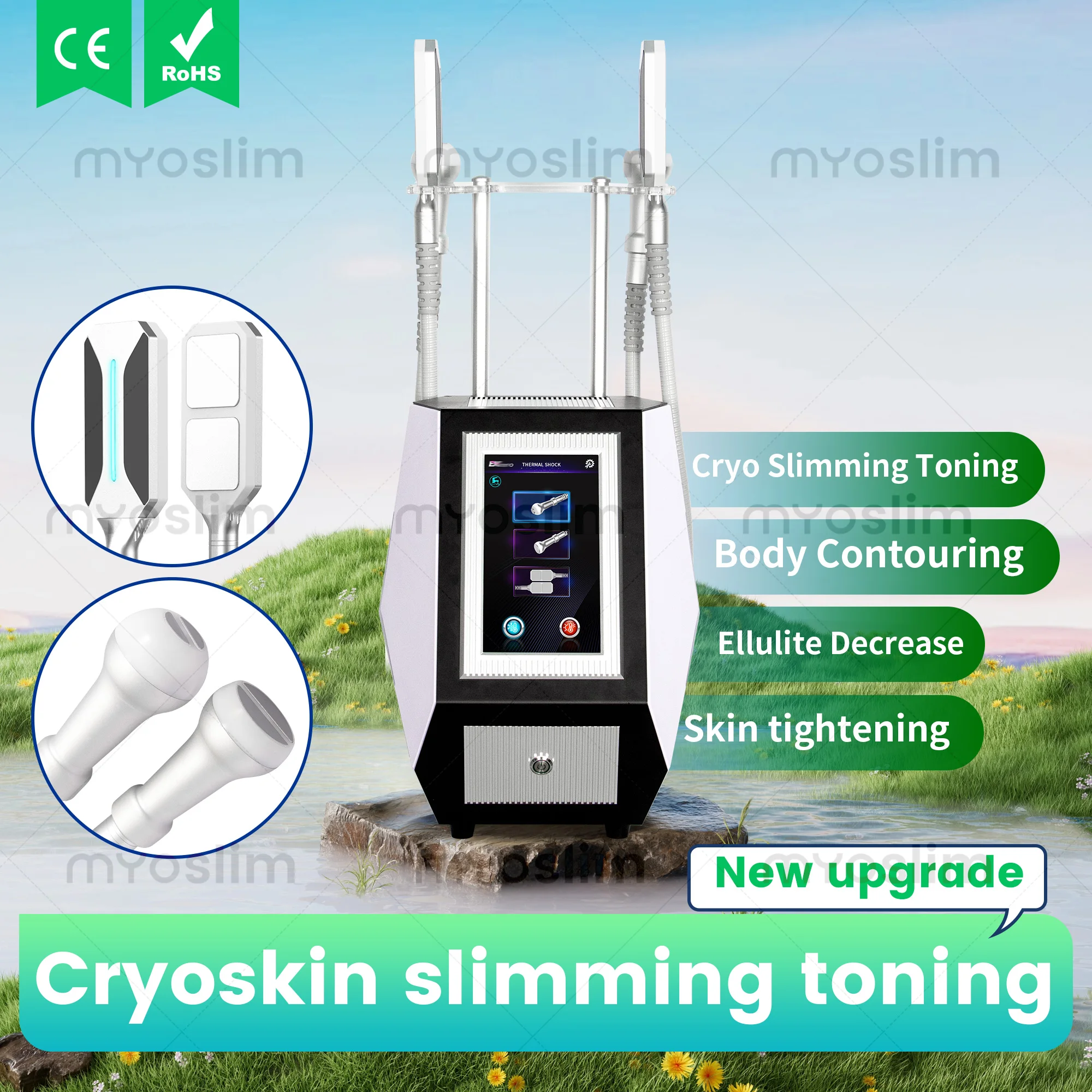 Professional Dual-Temperature Body Shaping And Slimming Device Portable Body Firming Device Non-Invasive Cooling Technology