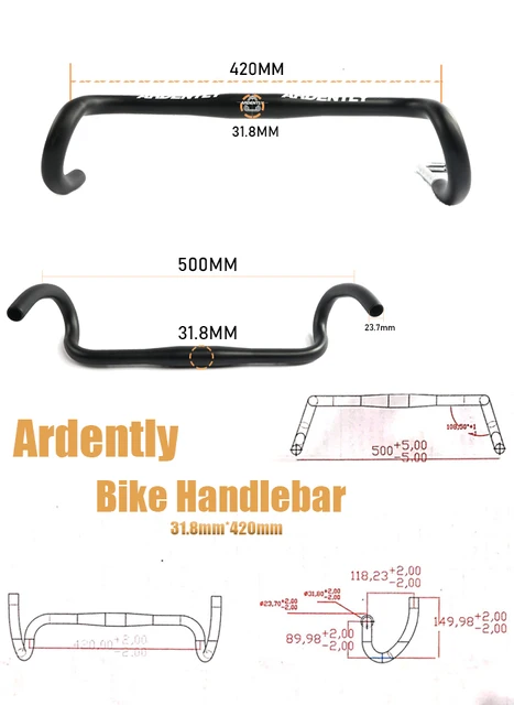 Road Bicycle Flared Bar Outer Drop Bar Bicycle Handle