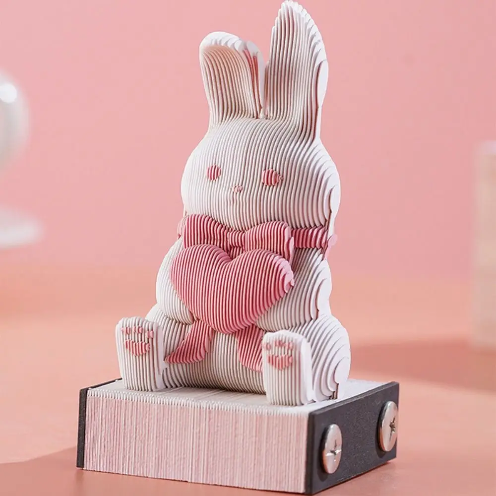 

3D Carving Crafts 3D Rabbit Memo Note Self Sticky Post Memos Diy Rabbit Note Paper Message Paper Adhesive